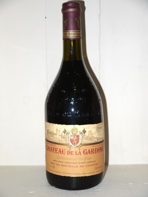 Vins anciens Vallée du Rhône Château de la Gardine 1989