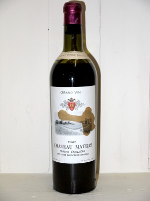 Grands vins Hermitage Château Matras 1947