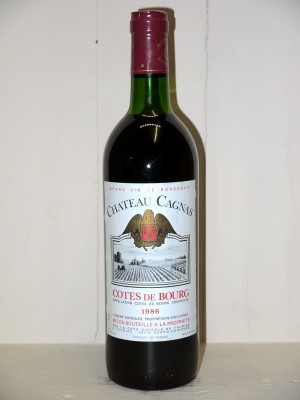 Millesime prestige Other Bordeaux appellations Château Cagnas 1986