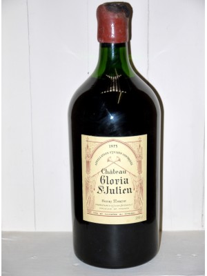 Vins grands crus Saint-Julien Double Magnum Château Gloria 1975 en CBO