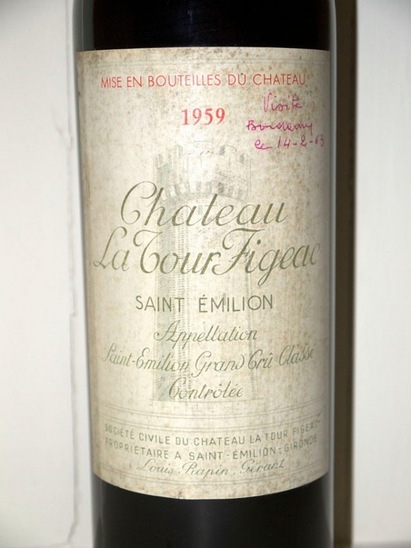 1986 Étiquette  Château CROS FIGEAC SAINT-EMILION Grand Cru 