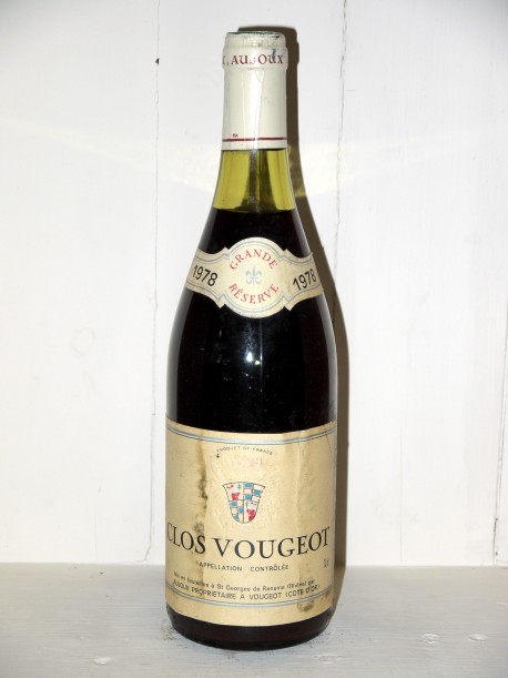 Clos Vougeot 1978 Domaine Aujoux