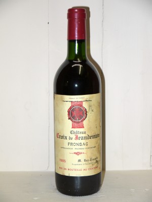 Millesime prestige Autres appellations de Bordeaux Château Croix de Jeandeman 1985
