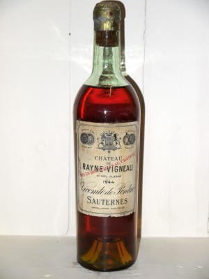 Millesime prestige Sauternes - Barsac - Loupiac Château de Rayne Vigneau 1944
