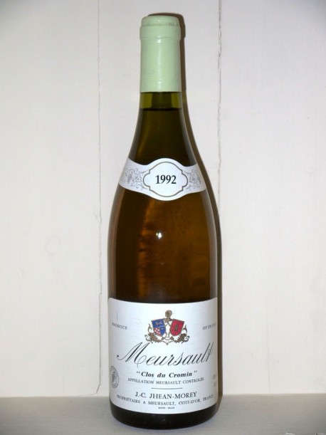 Meursault "Clos du cromin" 1992 Domaine J-c Jhean-morey