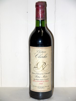 Vins anciens Listrac-Médoc - Moulis-en-Médoc Château Clarke 1982