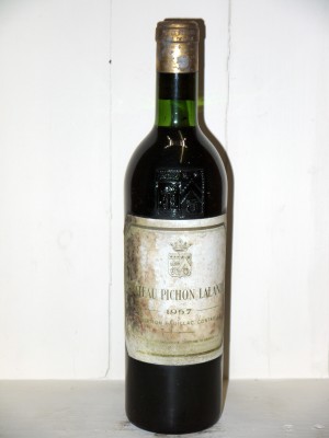 Vins grands crus Bordeaux Château Pichon Longueville 1967 Comtesse de Lalande