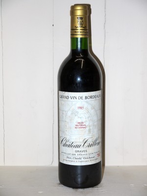 Vins de collection Pessac-Léognan - Graves Château Trillon 1985