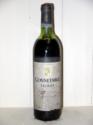 Vins grands crus Saint-Julien Château Talbot Connetable 1980