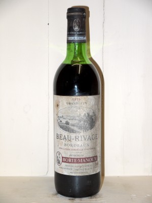 Grands vins Autres appellations de Bordeaux Beau-Rivage 1975