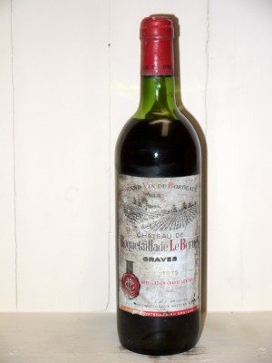 Vins anciens Pessac-Léognan - Graves Château Roquetaillade le Bernet 1975