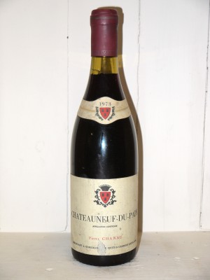 Grands vins Vallée du Rhône Chateauneuf du Pape 1973 Pierre Chanau