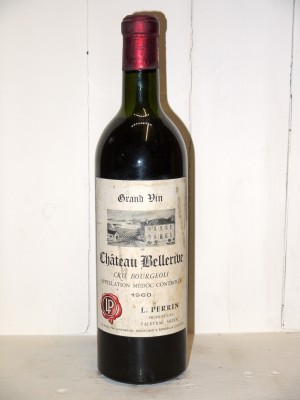 Grands vins Médoc Château Bellerive 1960