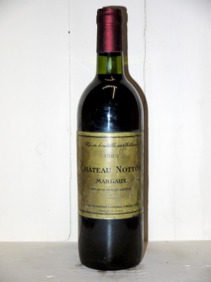 Vins anciens Margaux Château Notton 1983