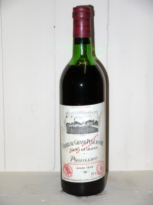 Vins grands crus Pauillac Château Grand Puy Lacoste 1976