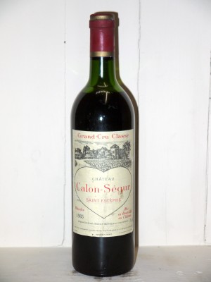Vins anciens Saint-Estèphe Château Calon-Ségur 1985