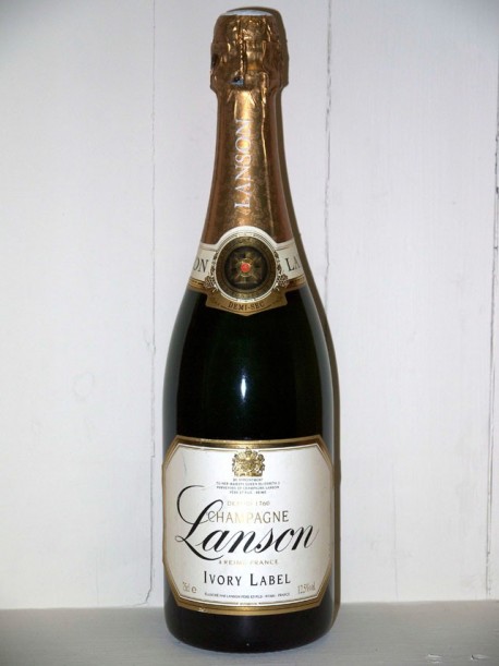 Champagne Lanson Ivory label demi sec cuvée de l'an 2000
