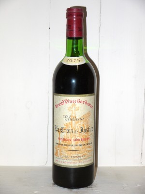 Vins de collection Other Bordeaux appellations Château la Croix de Justice 1975