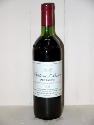 Vins de collection Saint-Émilion Château d'Armens 1982