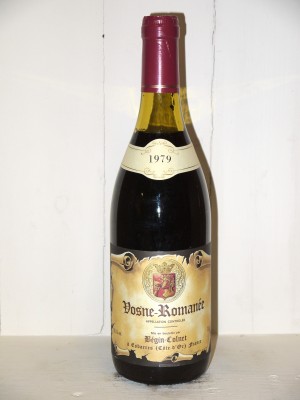 Grands vins Vosne-Romanée Vosne-Romanée 1979 Bégin-Colnet
