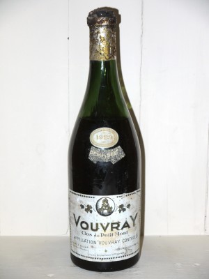 Vins de collection Loire Vouvray Clos du Petit Mont 1929 Allias Maurice