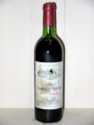 Vins grands crus Saint-Émilion Château Troplong Mondot 1975