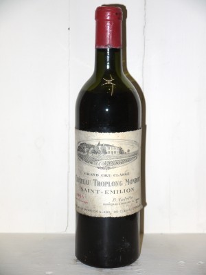 Vins de collection Saint-Émilion Château Troplong Mondot 1955