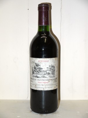 Vins de collection Haut-Médoc Château Fontbonne Agassac 1985