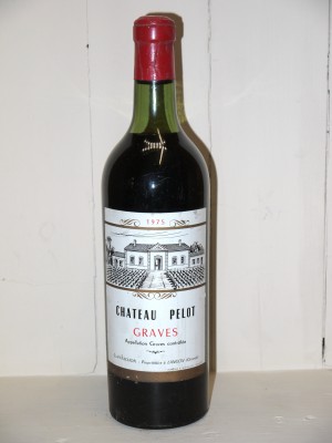 Grands vins Pessac-Léognan - Graves Château Pelot 1975