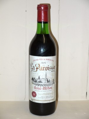 Grands vins Haut-Médoc La Paroisse 1975