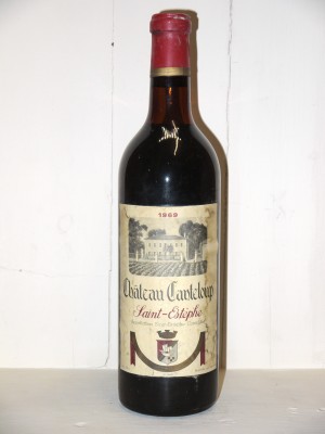 Grands vins Saint-Estèphe Château Canteloup 1969