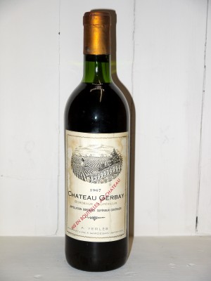 Grands vins Autres appellations de Bordeaux Château Gerbay 1967