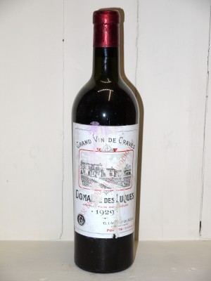 Vins anciens Pessac-Léognan - Graves Domaine des Luques 1929