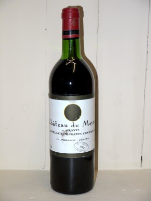 Grands vins Pessac-Léognan - Graves Château du Mayne 1982