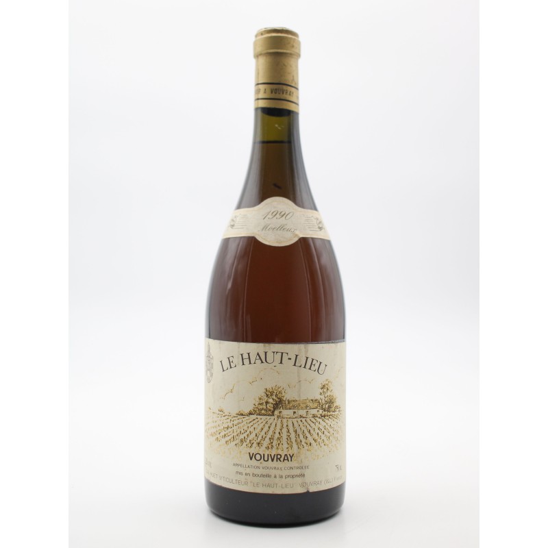 希少Le Haut-Lieu 1990 Moelleux Vouvray Bouteille Le Haut-Lieu 1990 Moelleux Domaine Huet - Au Droit de