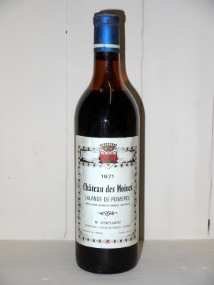 Vins anciens Bordeaux Château des Moines 1971