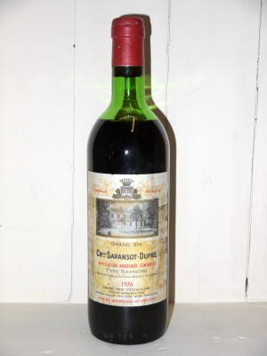 Vins anciens Listrac-Médoc - Moulis-en-Médoc Château Saransot-Dupré 1976