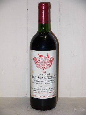 Millesime prestige Autres appellations de Bordeaux Château Haut-Saint-Georges 1987