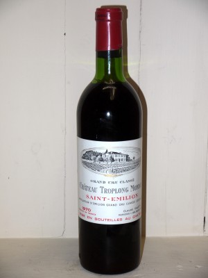 Grands vins Saint-Émilion Château Troplong Mondot 1970