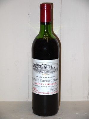 Vins anciens Saint-Émilion Château Troplong Mondot 1970
