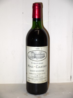 Vins grands crus Saint-Estèphe Château Mac Carthy 1995