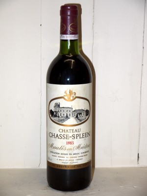 Vins grands crus Listrac-Médoc - Moulis-en-Médoc Château Chasse Spleen 1983