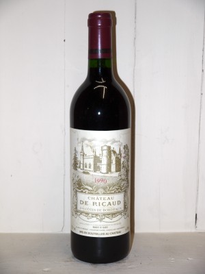 Vins de collection Autres appellations de Bordeaux Château de Ricaud 1990