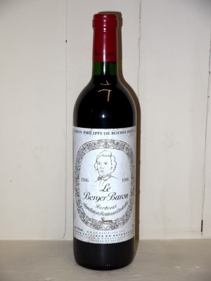 Vins grands crus Other Bordeaux appellations Le Berger Baron 1986 Rothschild