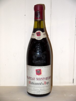 Vins de collection Vallée du Rhône Château Mont-Redon 1990