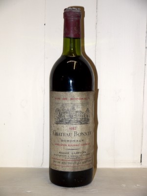 Vins grands crus Autres appellations de Bordeaux Château Bonnet 1982