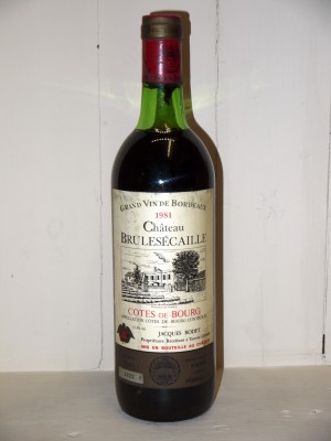 Vins anciens Autres appellations de Bordeaux Château Brulesécaille 1981
