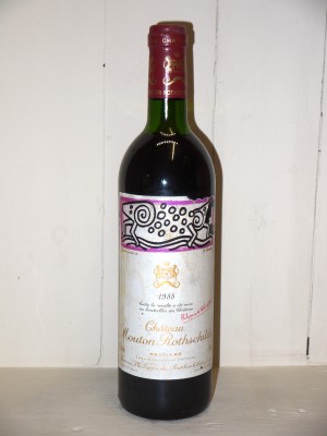 Grands vins Pauillac Château Mouton Rothschild 1988