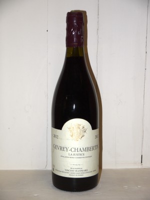 Grands vins Gevrey-Chambertin Gevrey-Chambertin "La Justice" 2012 Vincent Jeanniard
