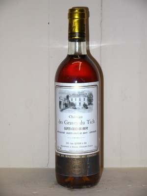 Vins grands crus Autres appellations de Bordeaux Château Des Graves du Tich 1987